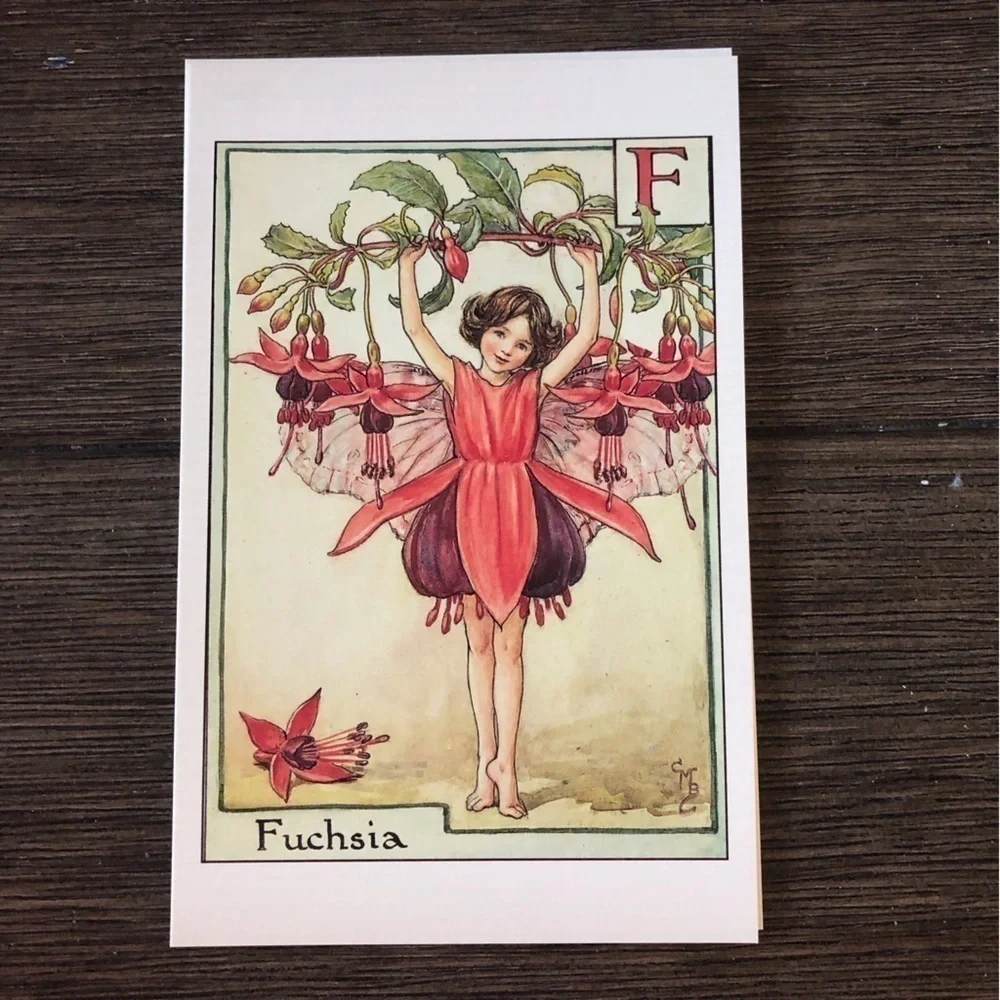 Garden Flower Fairies by: Cicely Mary Barker postcard set #9